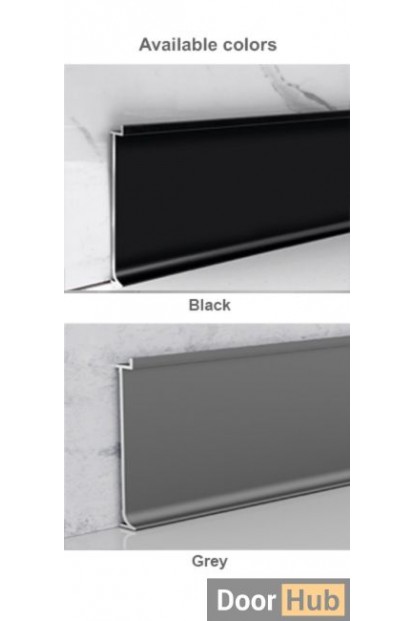 8cm Recessed Aluminum Skirting Board for Developers in the UAE